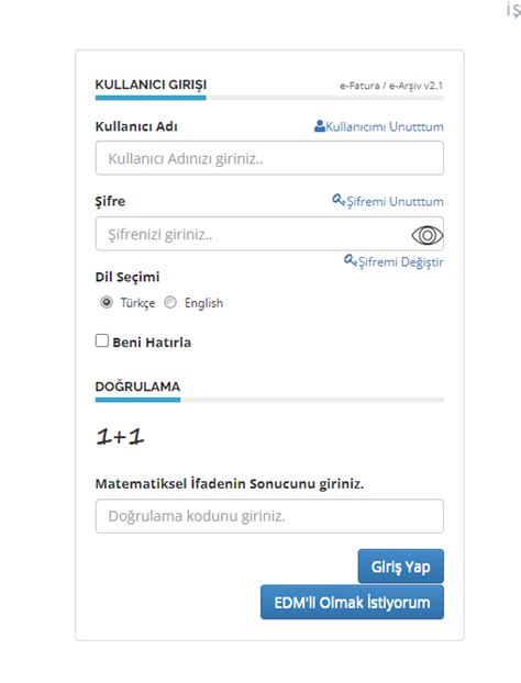 edm portal giriş